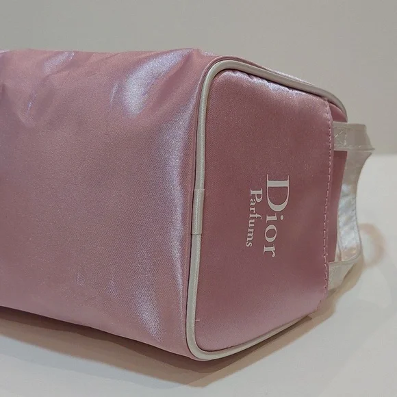 Dior Parfums Pink Satin Cosmetic Bag - Picture 8 of 12